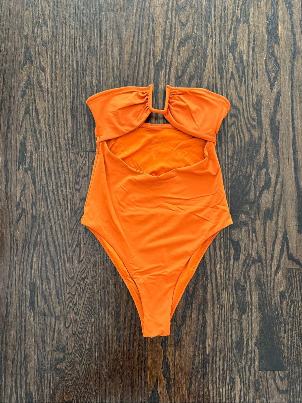 Zara Orange One-Piece Swimsuit